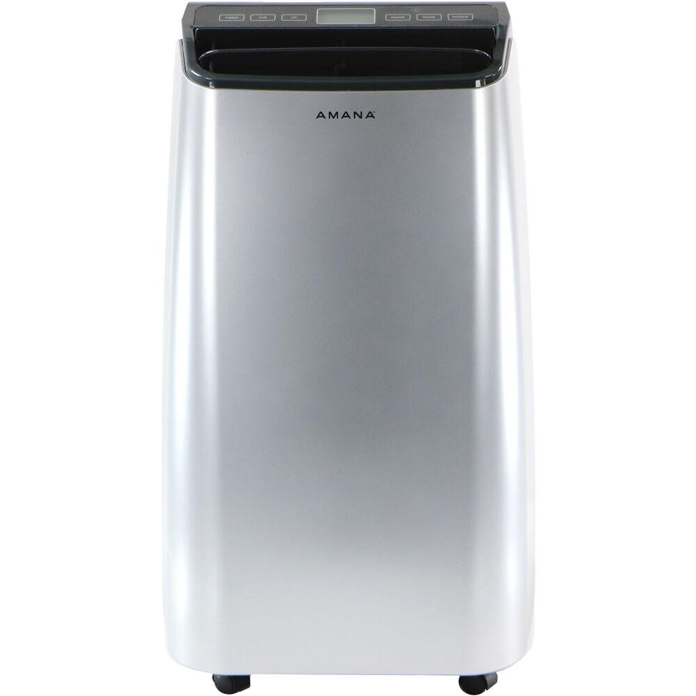Amana Portable Air Conditioner with Remote Control in Silver/Gray for Rooms up to 450-Sq. Ft.
