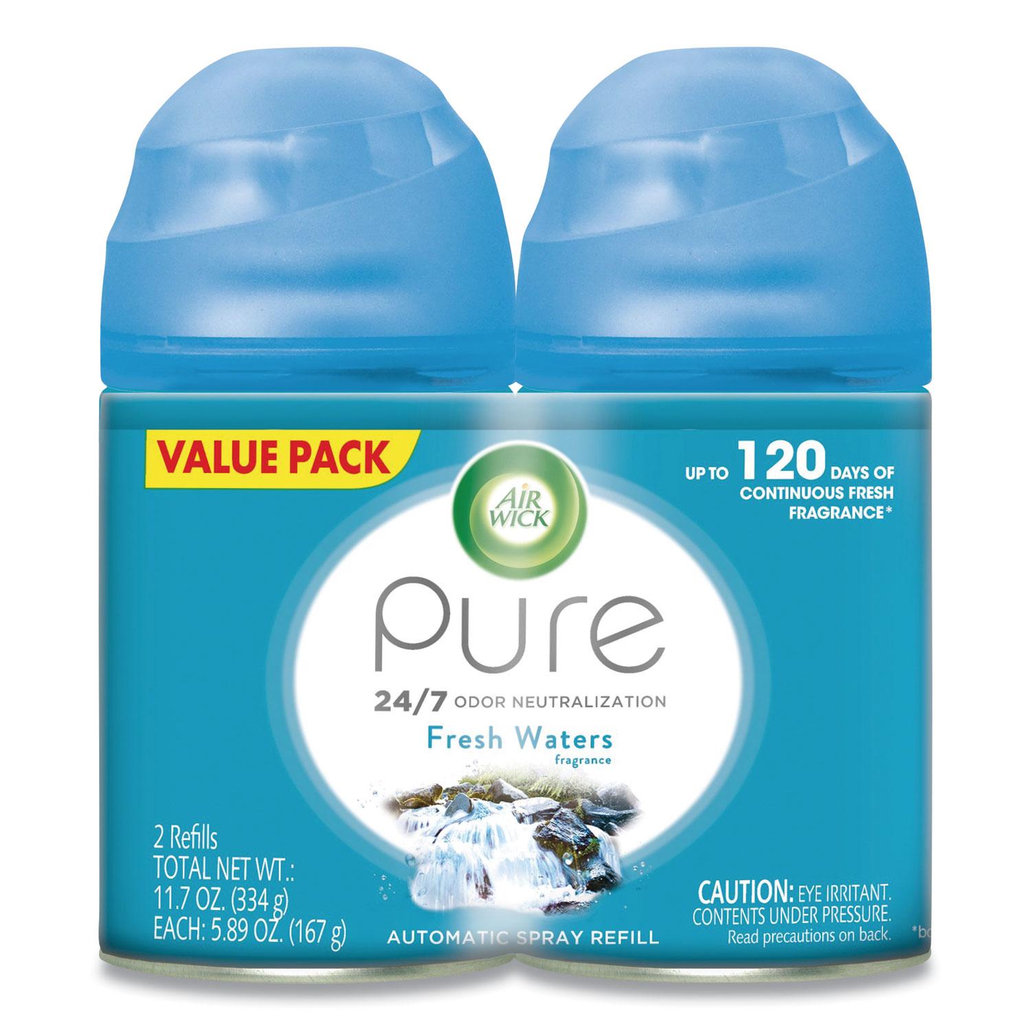 Air Wick® Freshmatic Ultra Automatic Spray Refill, Fresh Waters, Aerosol, 6.17 oz, 2/Pack