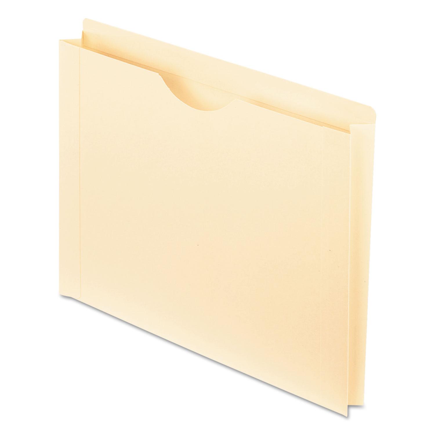 Pendaflex® Reinforced Top Tab File Jacket, 1 1/2 Inch Expansion, Letter, Manila, 50/Box