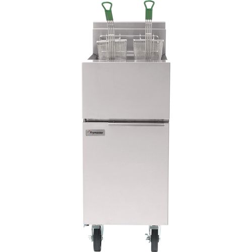 Standard Open-Pot Gas Fryer with Stainless Steel Pot, Door