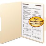 Smead Folders, One Fastener, 1/3 Cut Assorted, Top Tab, Letter, Manila, 50/Box