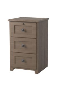 Scottsdale 3-Drawer Bedside Cabinet with Lock