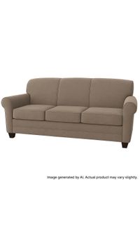 Quick-Ship Elkhart Apartment-Size Sofa with Preferred Seat Deck in Vinyl Fabric