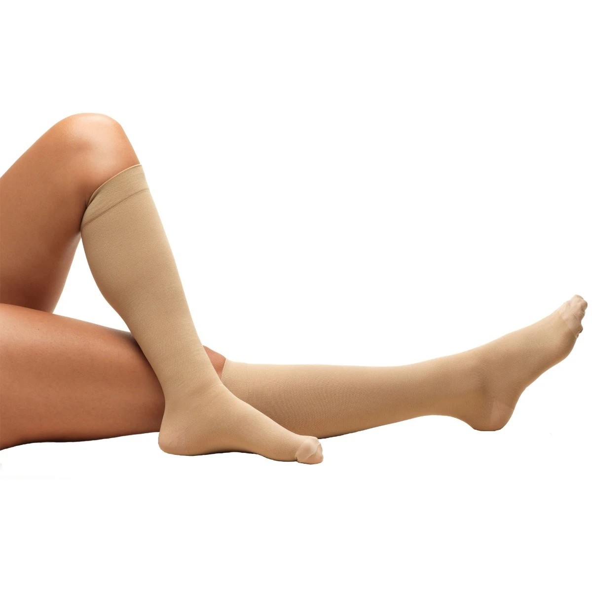 Truform Classic Medical-Style Compression Stockings, Beige, XXL