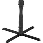Maxwell Thomas® Pilaster Table Base for 48" Table Tops, Wood/Metal - Base Finish: Black Maple