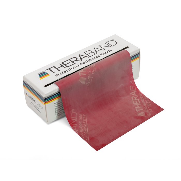 TheraBand™ Resistance Band, Latex-Free, Medium, Red, 25 yd. (10469)