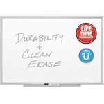Quartet® Classic Series Porcelain Magnetic Board, 96 x 48, White, Silver Aluminum Frame