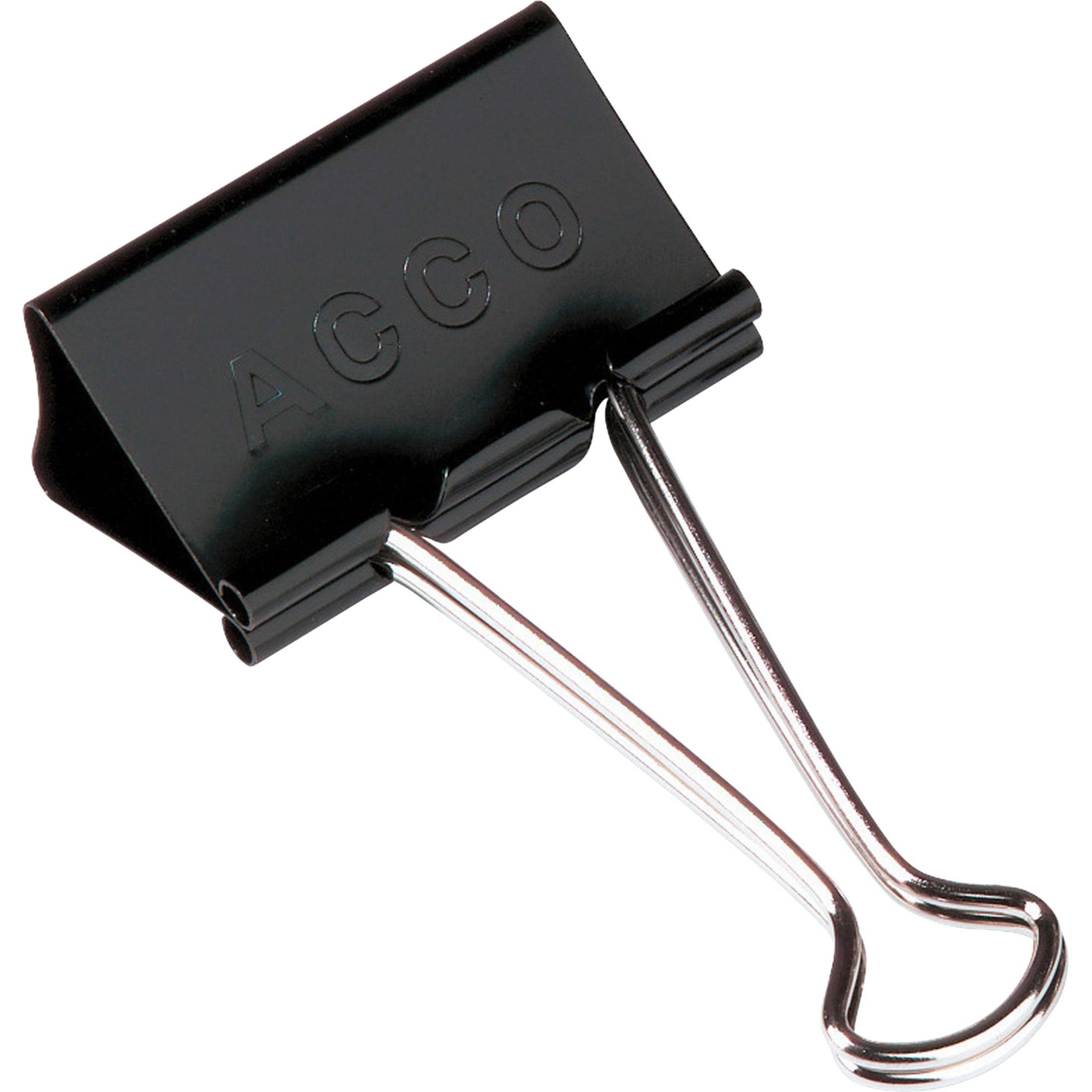 Binder Clips, Mini, 1/2"W, 1/4" Capacity, 12/DZ, BKSR