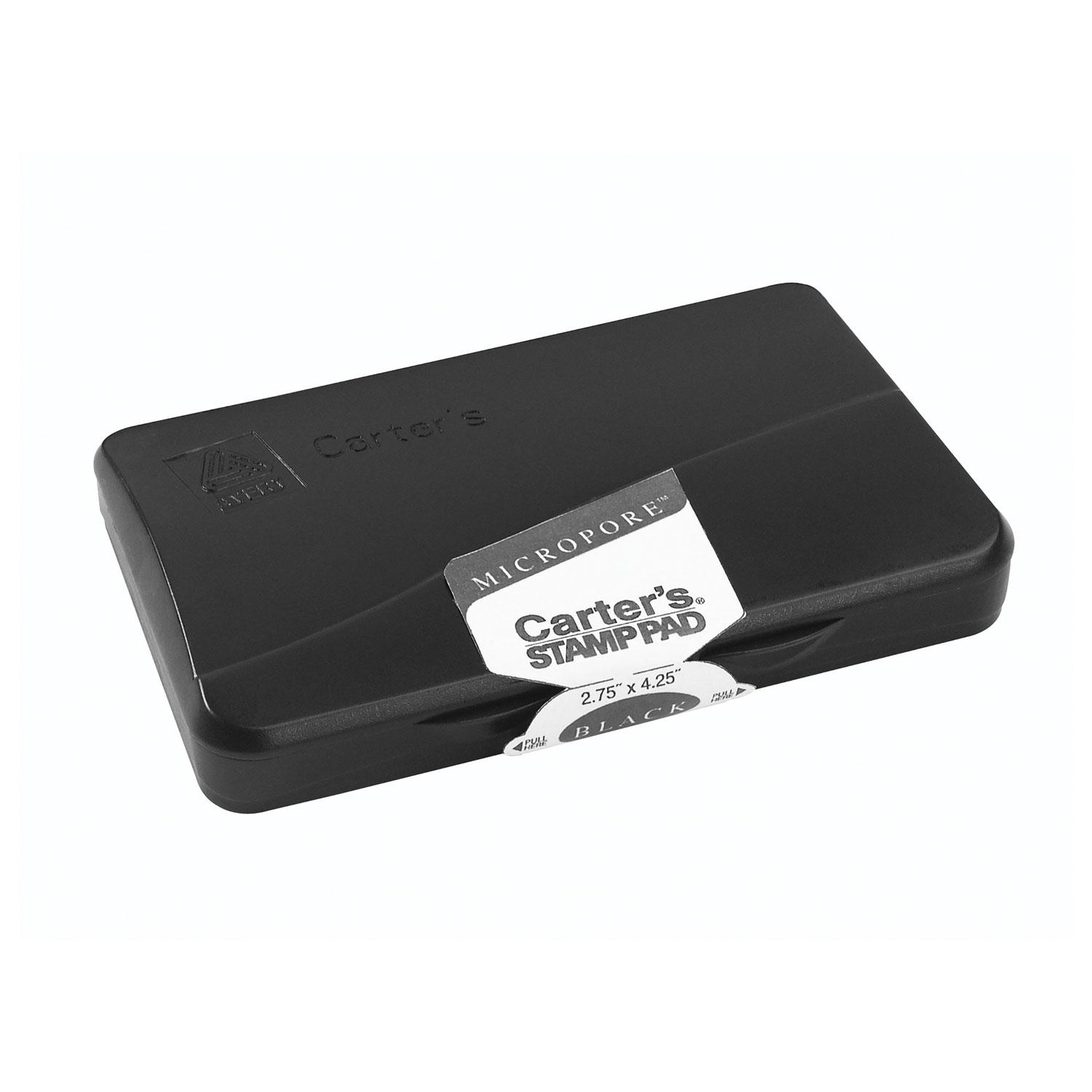 Carter's™ Micropore Stamp Pad, 4 1/4 x 2 3/4, Black
