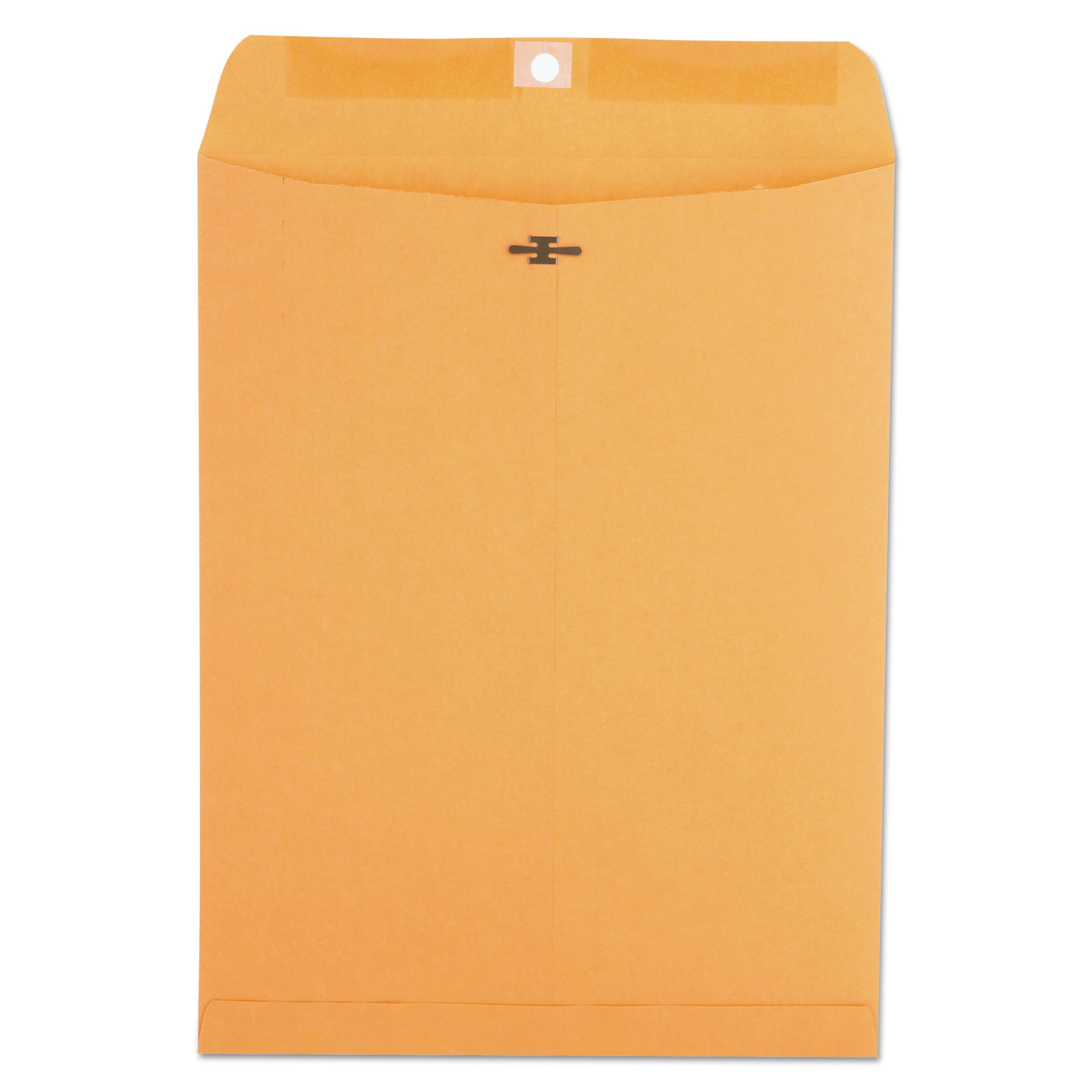 Universal® Kraft Clasp Envelope, Center Seam, 28lb, 9 1/2 x 12 1/2, Brown Kraft, 100/Box