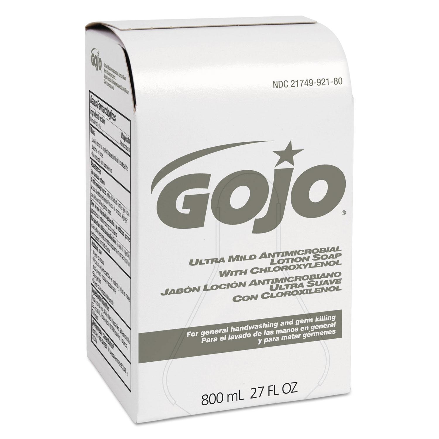 GOJO® Ultra Mild Lotion Soap w/Chloroxylenol Refill, Floral Balsam, 800mL