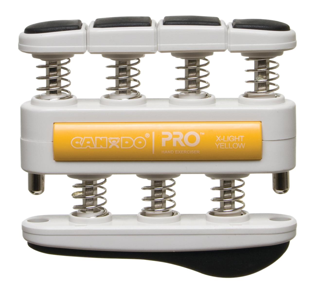 PROHANDS Gripmaster Hand Exerciser, Finger Exerciser  Hand Grip Strengthener Springloaded Fingerpiston System Isolate And Exercise Each Finger 3 Lb Xlight Tension Yellowgripmaster
