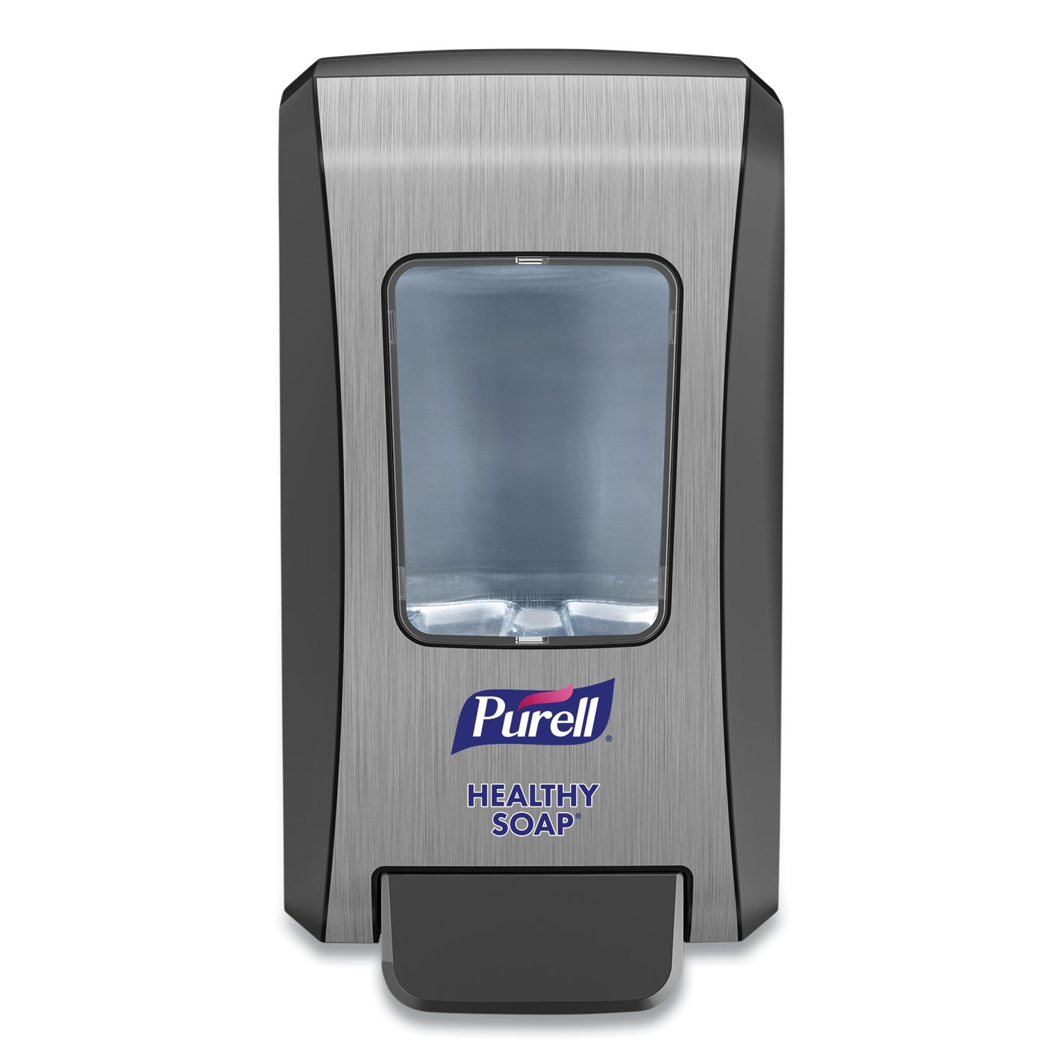 "FMX-20 Soap Push-Style Dispenser, 2,000 mL, 6.5 x 4.65 x 11.86, Graphite/Chrome, 6/Carton"
