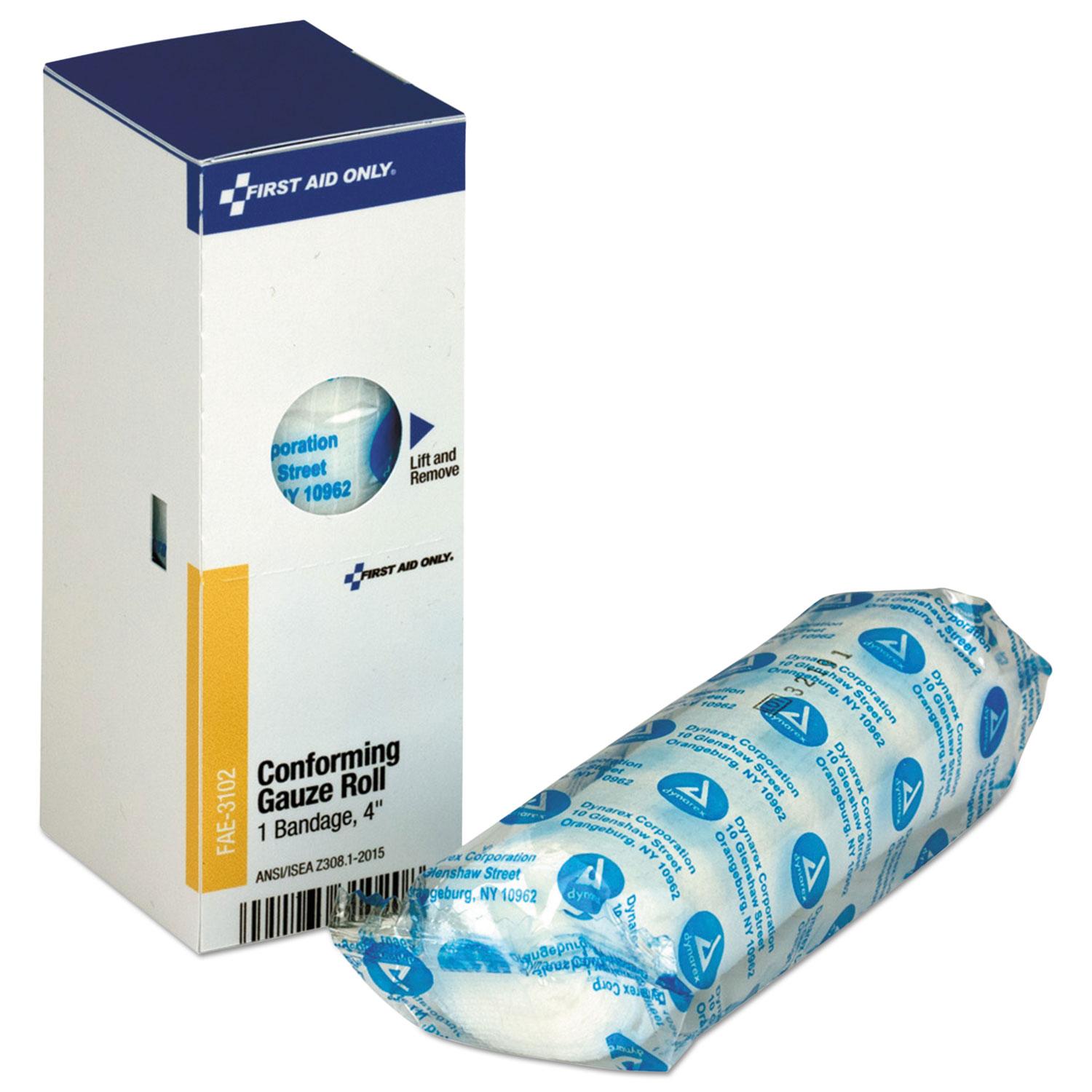 First Aid Only™ Gauze Refill for ANSI-Compliant First Aid Kit, 4" Conforming Gauze Roll
