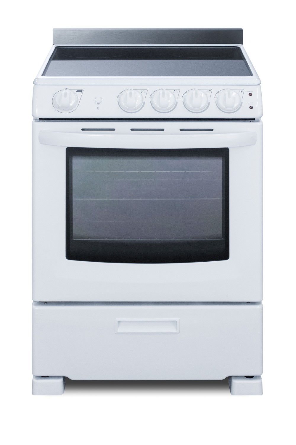 Summit 24" Smooth-Top Slide-In Electric Range, ADA, White