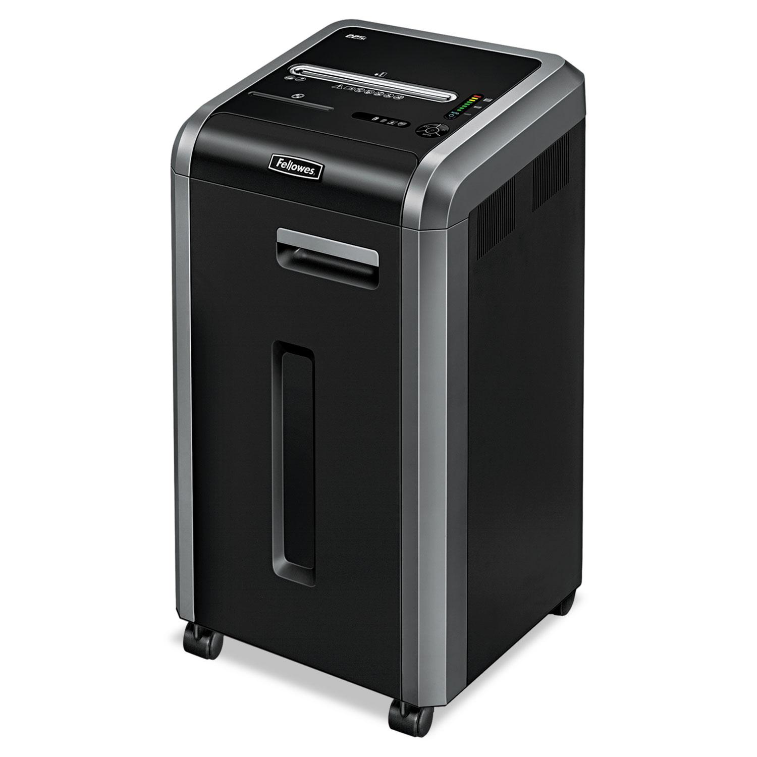 Powershred 225i 100% Jam Proof Strip-Cut Shredder, 22 Sheet Capacity
