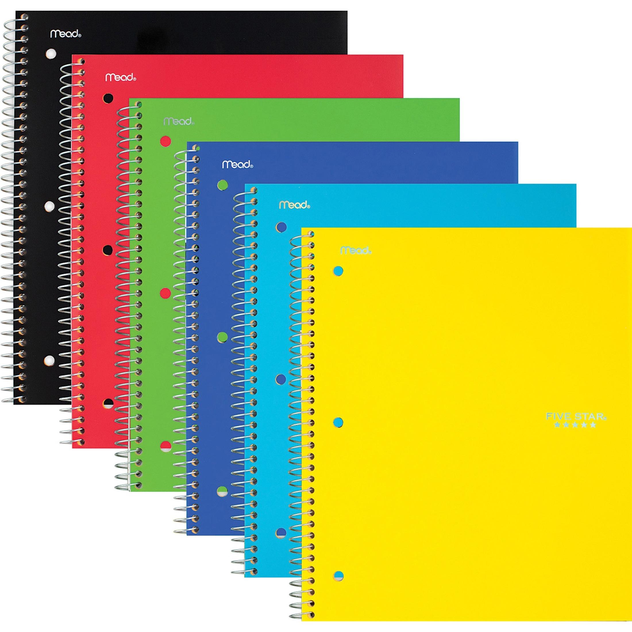 Wirebound Notebook, Quad Ruled, Perforated, 3HP, 8-1/2"x11"
