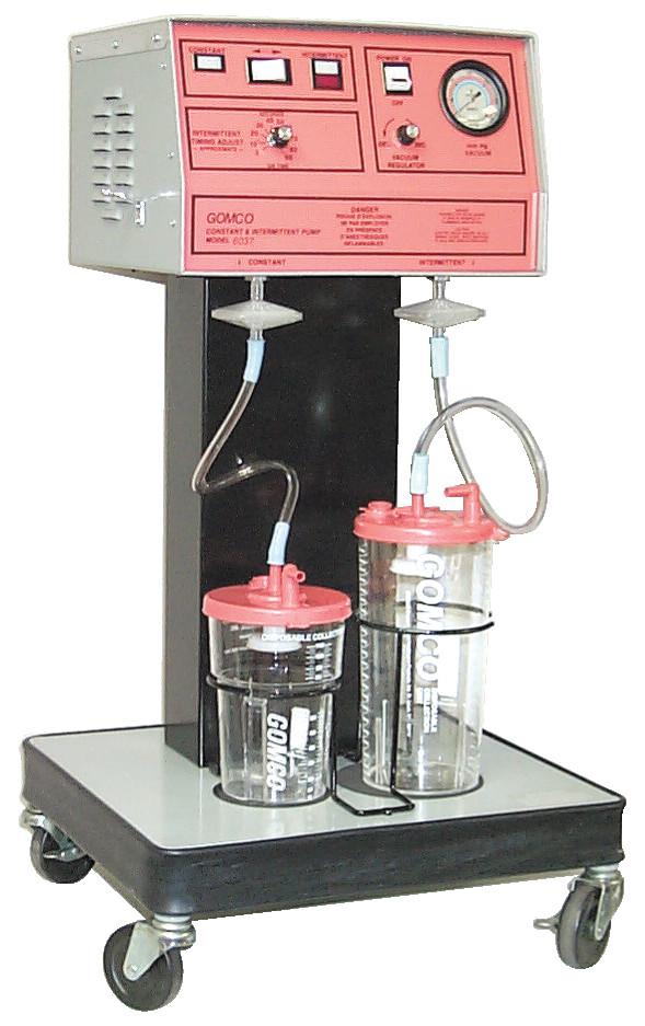 Gomco Constant and Intermittent Aspirator Suction Machine - Holder Type: 2100&1100ml Disp Bot