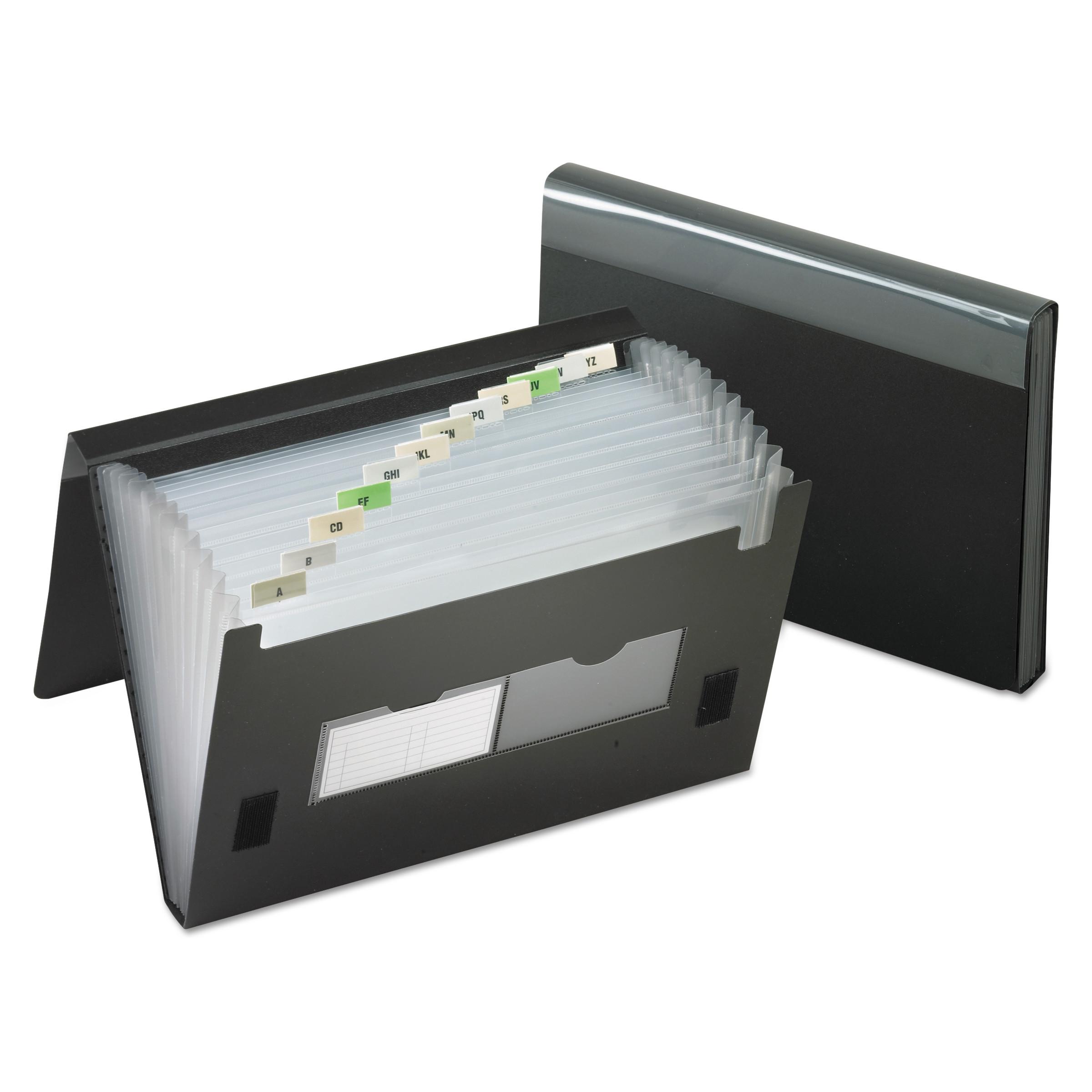 Pendaflex® 13-Pocket File, Poly, Letter, Black
