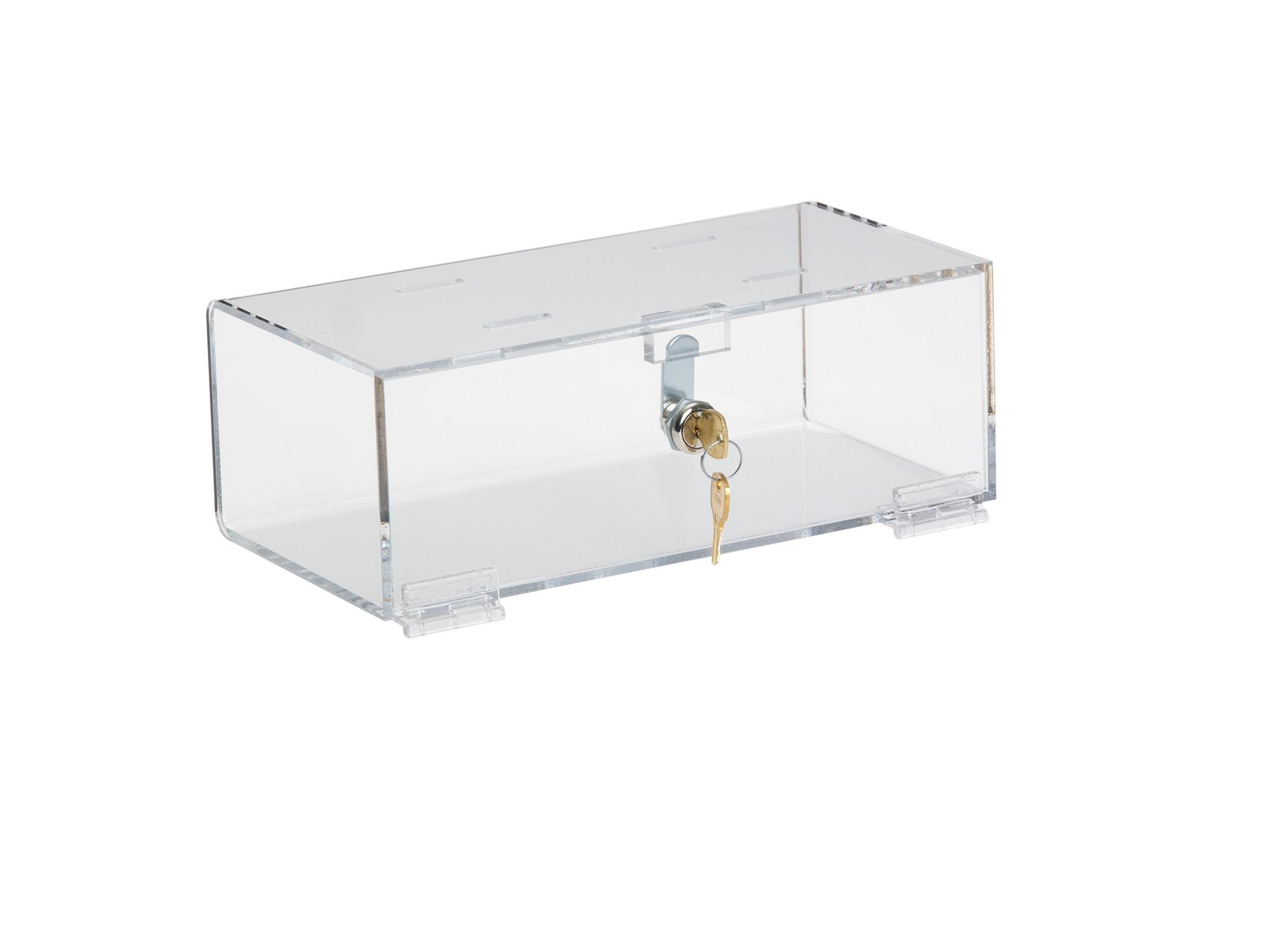 Clear Acrylic Refrigerator Lock Box, Keyed Same