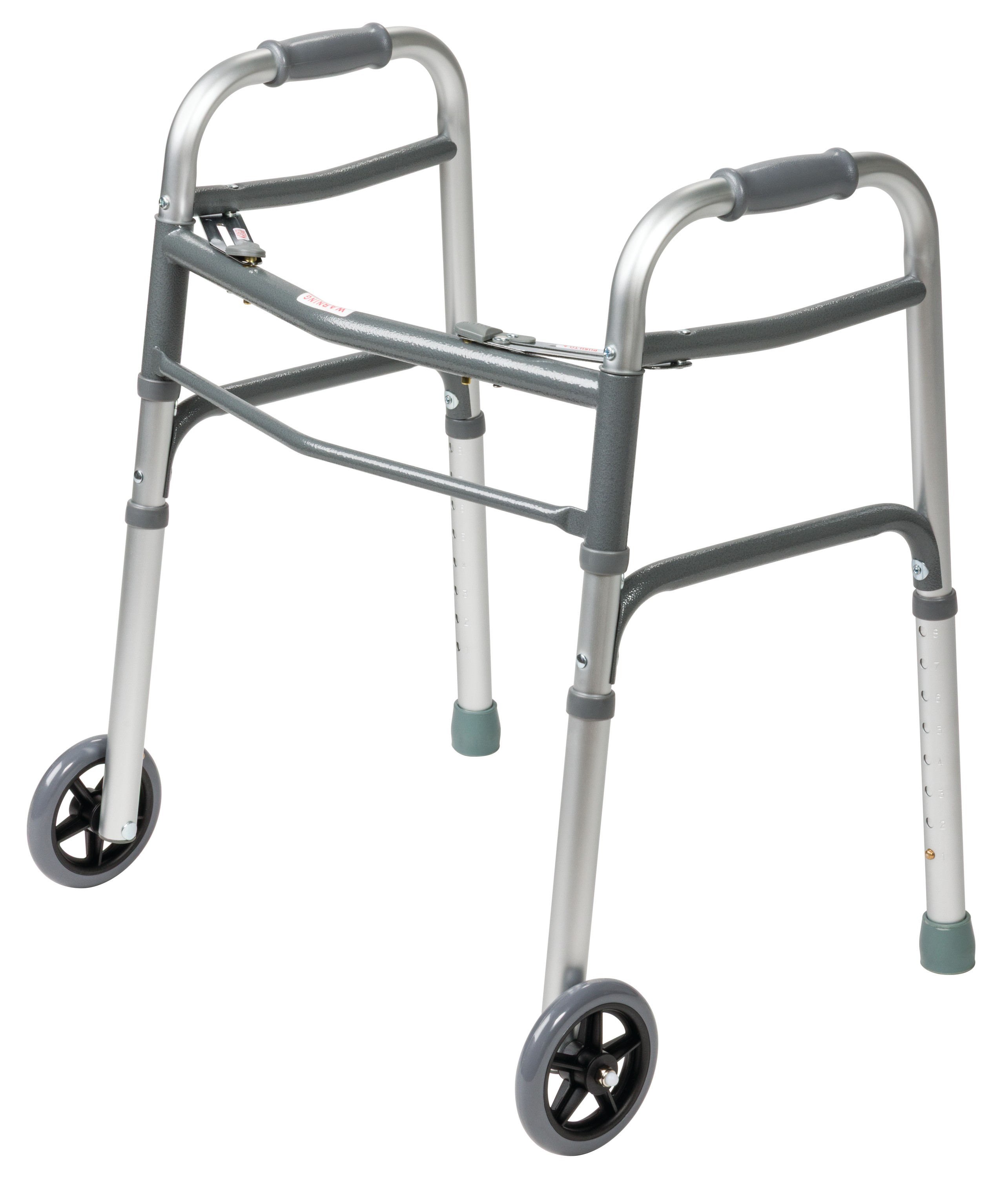 Direct Supply® Folding Walker with Wheels, 300 lbs. Capacity (39VGC)