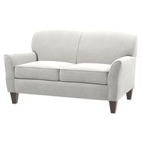 Quick-Ship Lubbock Loveseat with Preferred Seat Deck in Dual Fabric