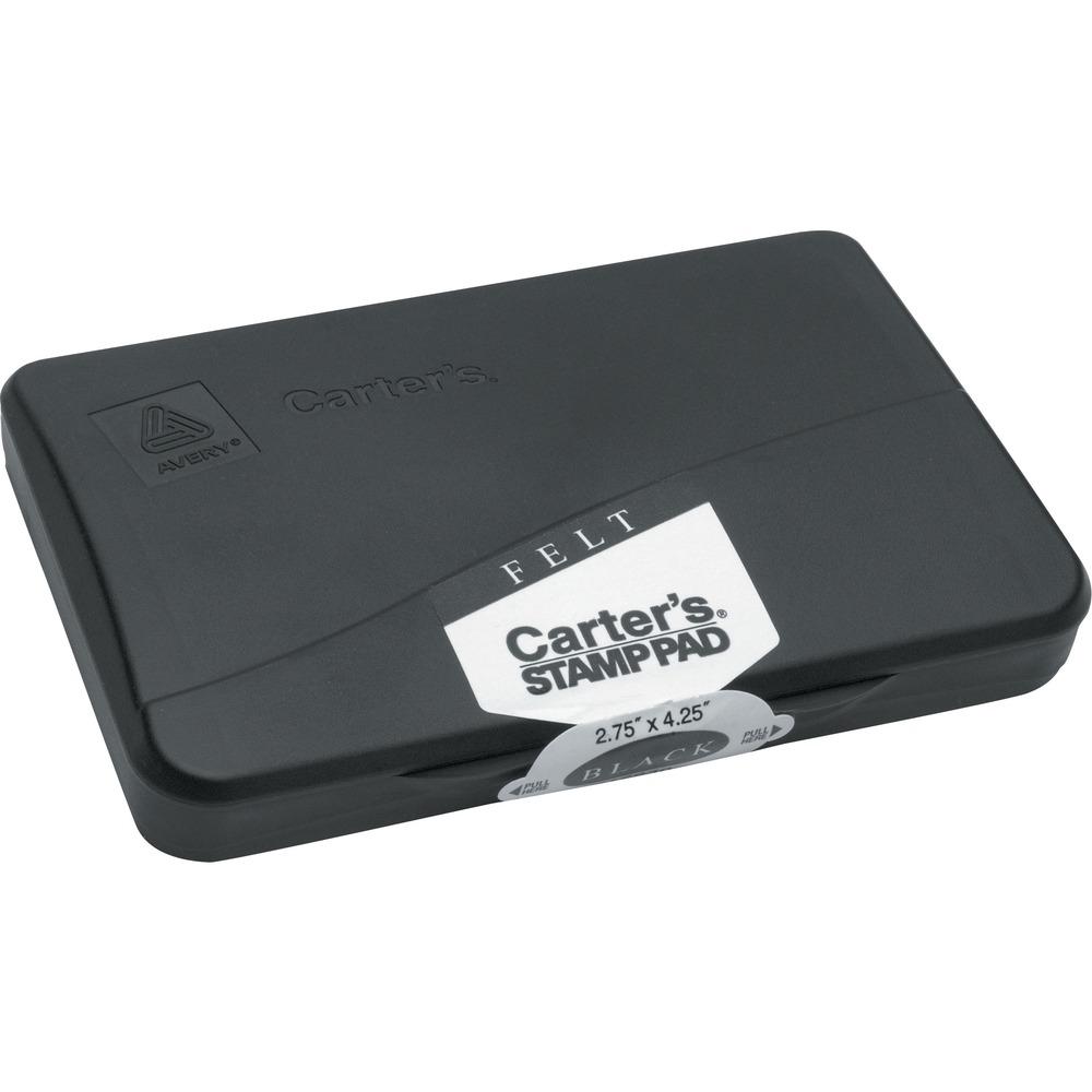 Felt Stamp Pad,Size 1, 2-3/4"x4-1/4", Black Ink