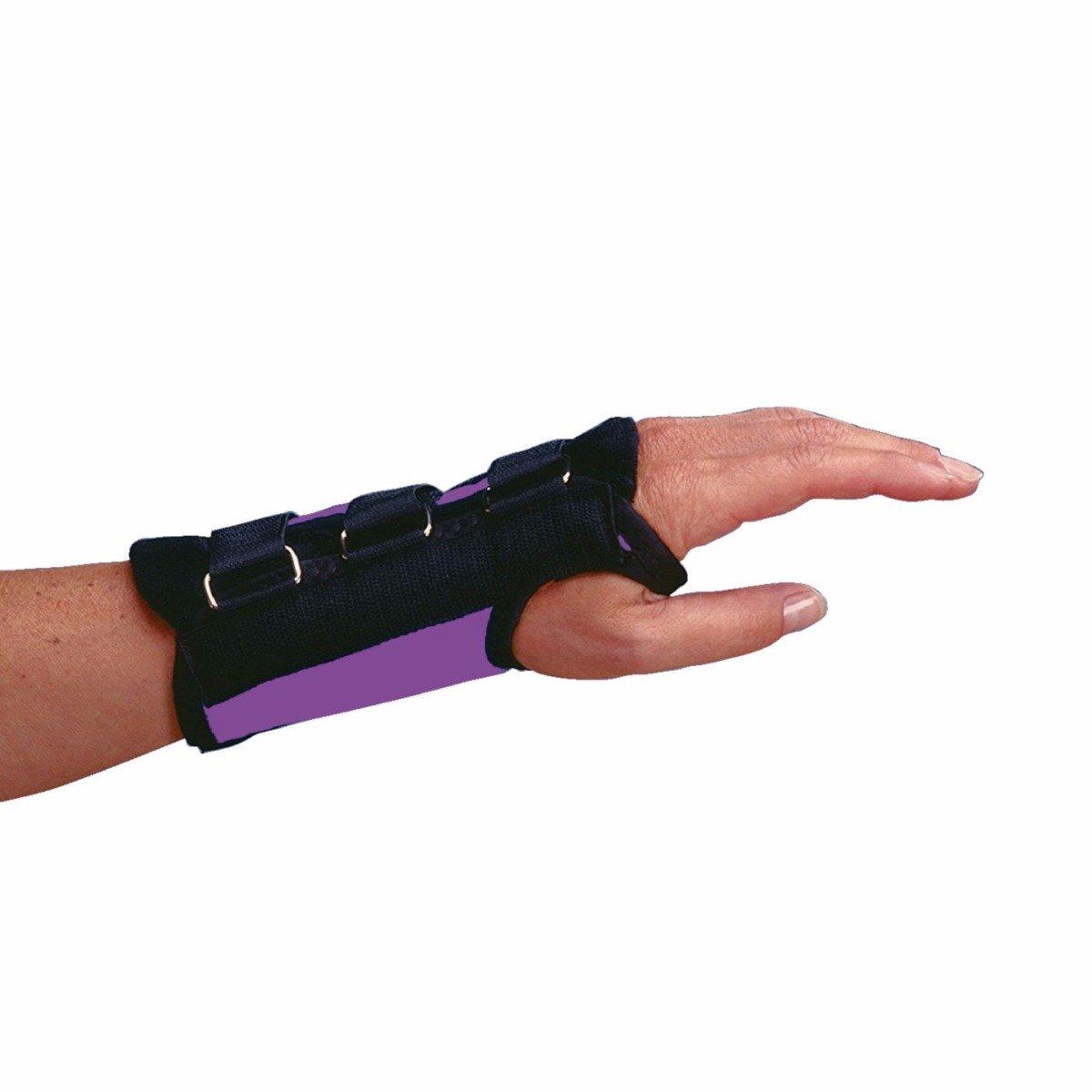 Rolyan Teal D-Ring Wrist Braces, Left, M (6PW92) | Direct Supply