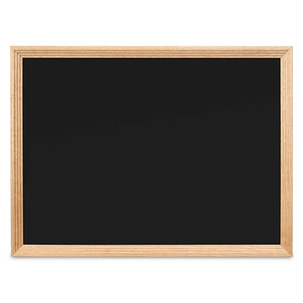 24" X 18" Open Faced Black Dry Erase board with Decorative Frame - Frame Finish: Walnut