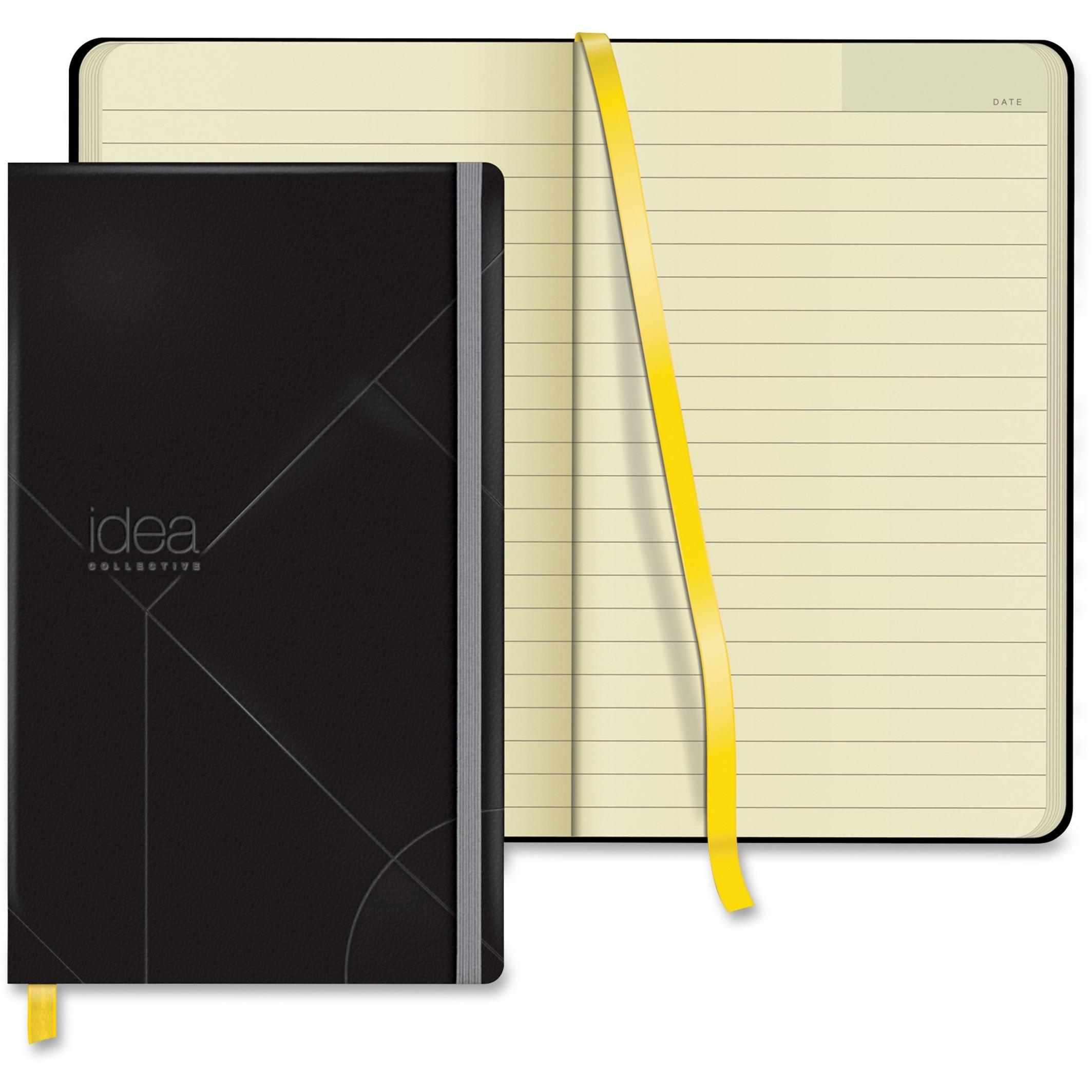 Journal, Wide Rule, 8-1/4"x5", 120Shts, Black Cover/CM Shts