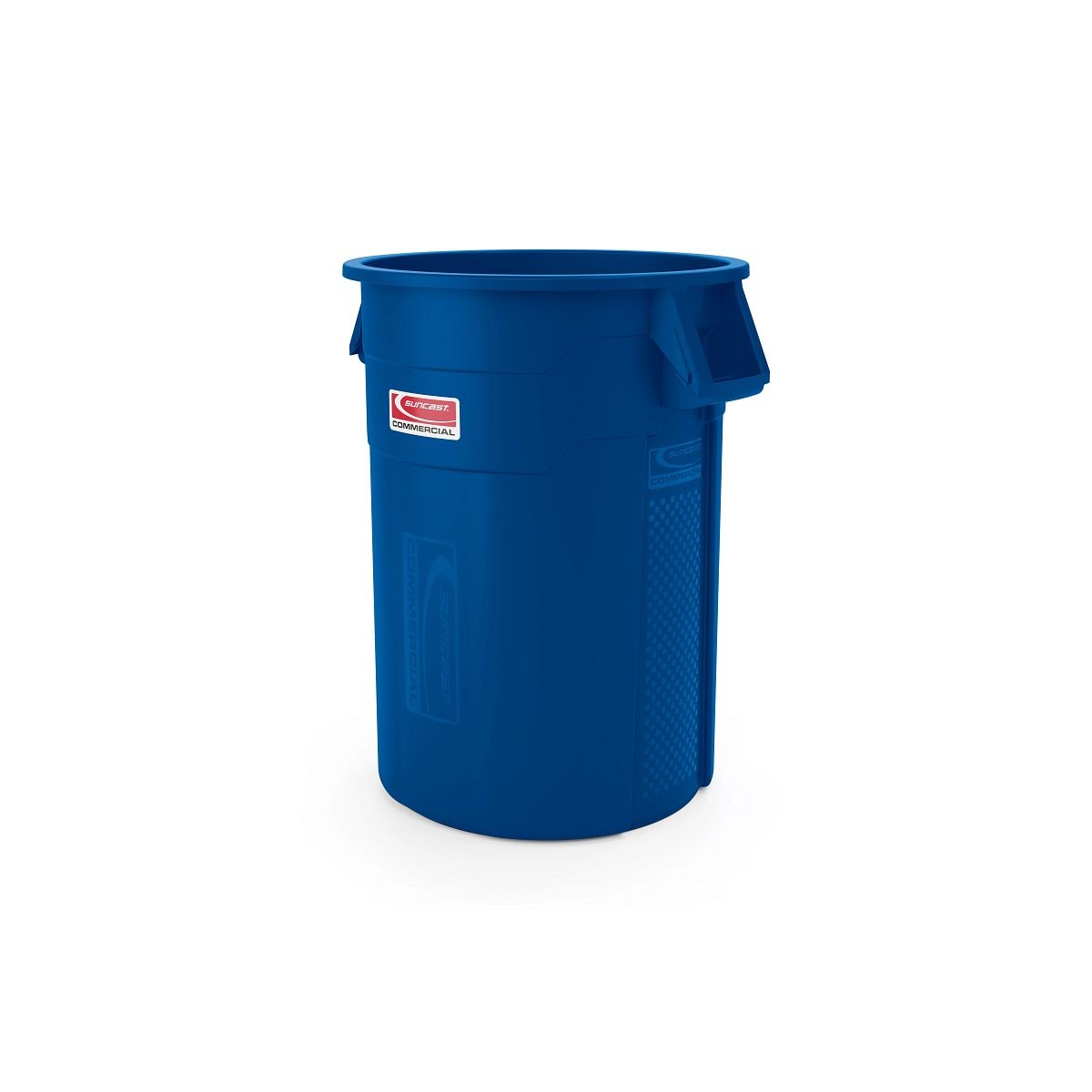 Suncast Commercial® 55 gallon Utility Trash Can - BLUE