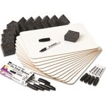 Charles Leonard® Lapboard Class Pack, Dry Erase Boards, 9 x 12, White, 12/KT