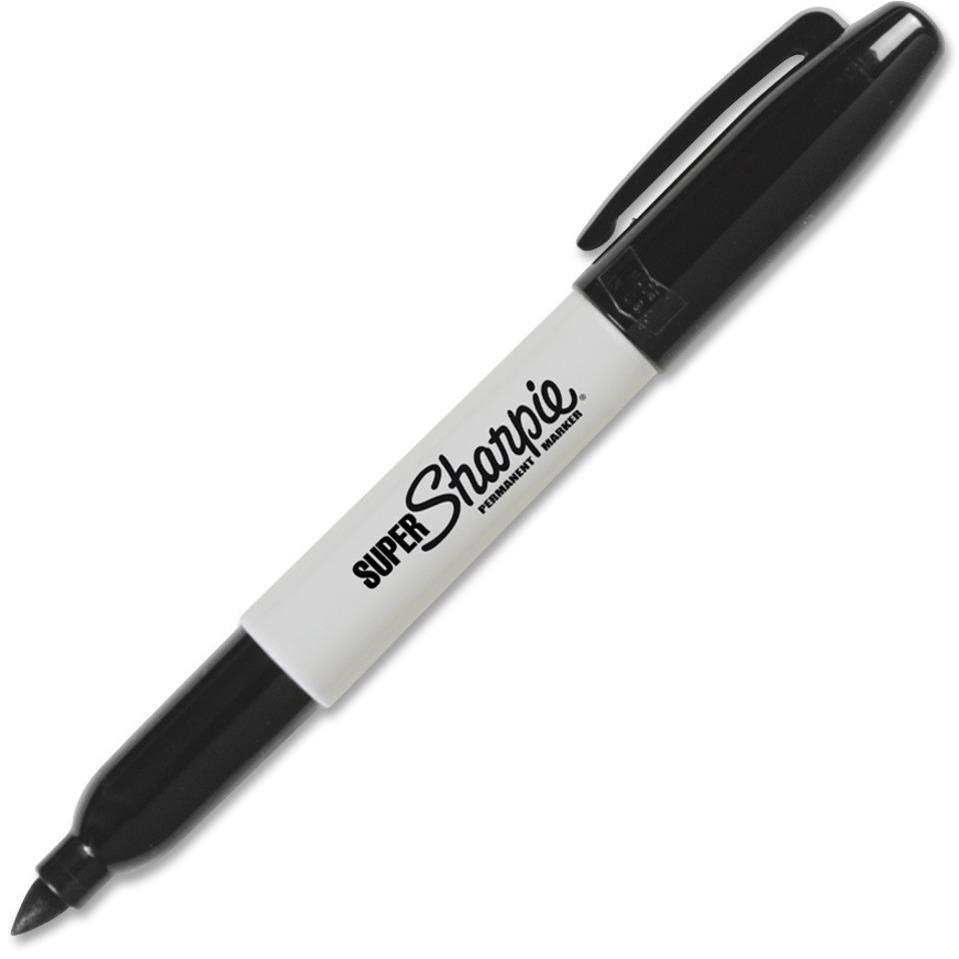 Sharpie Permanent Marker, Fine Point, 12 Pk/DZ, Black