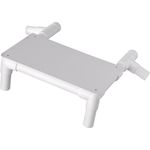 Slide-Out Footrest Option For Oversized PVC Shower Chair