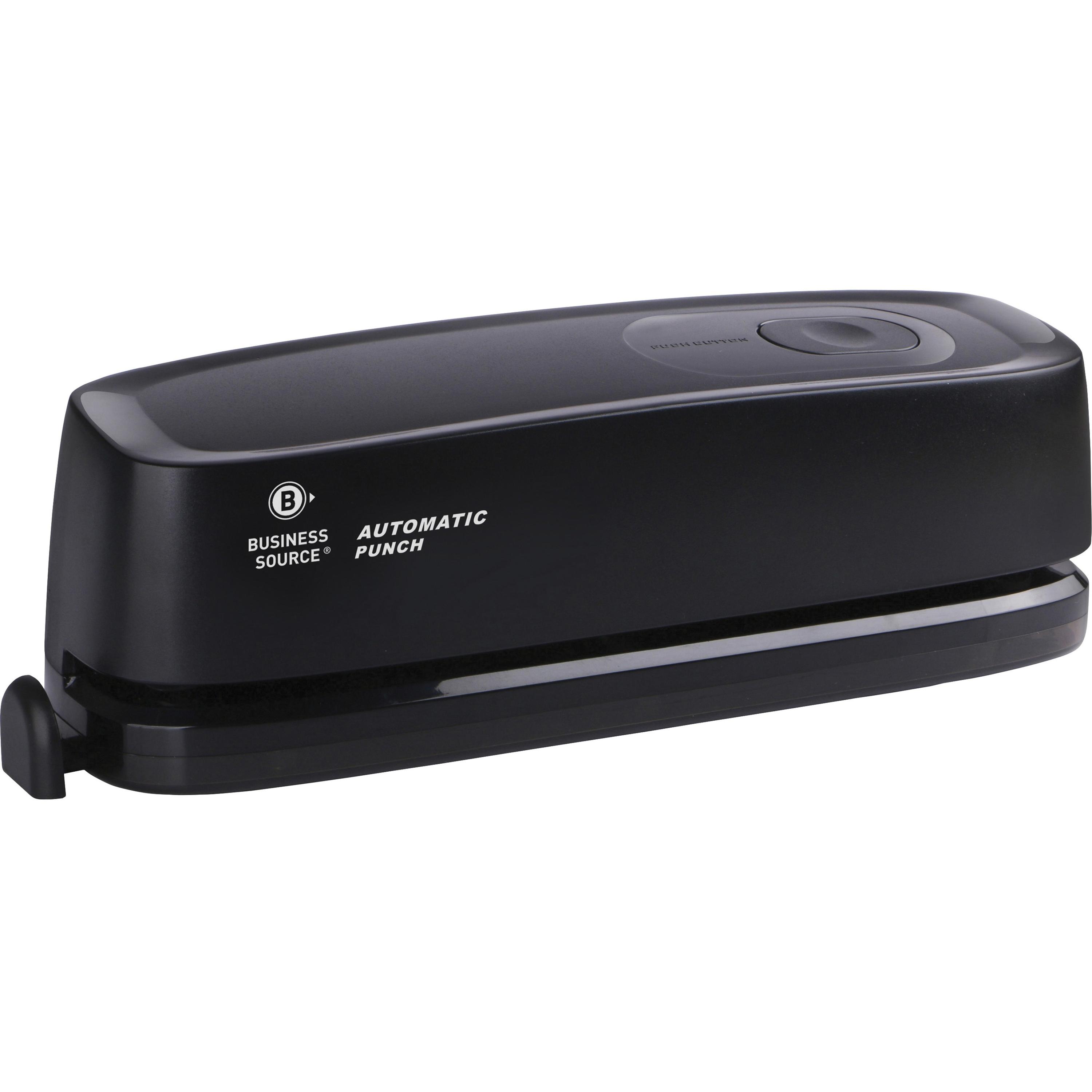 Hole Punch,Electric,3-hole,10 Sht Cap.,5-1/5"x5-1/2"x4",BK