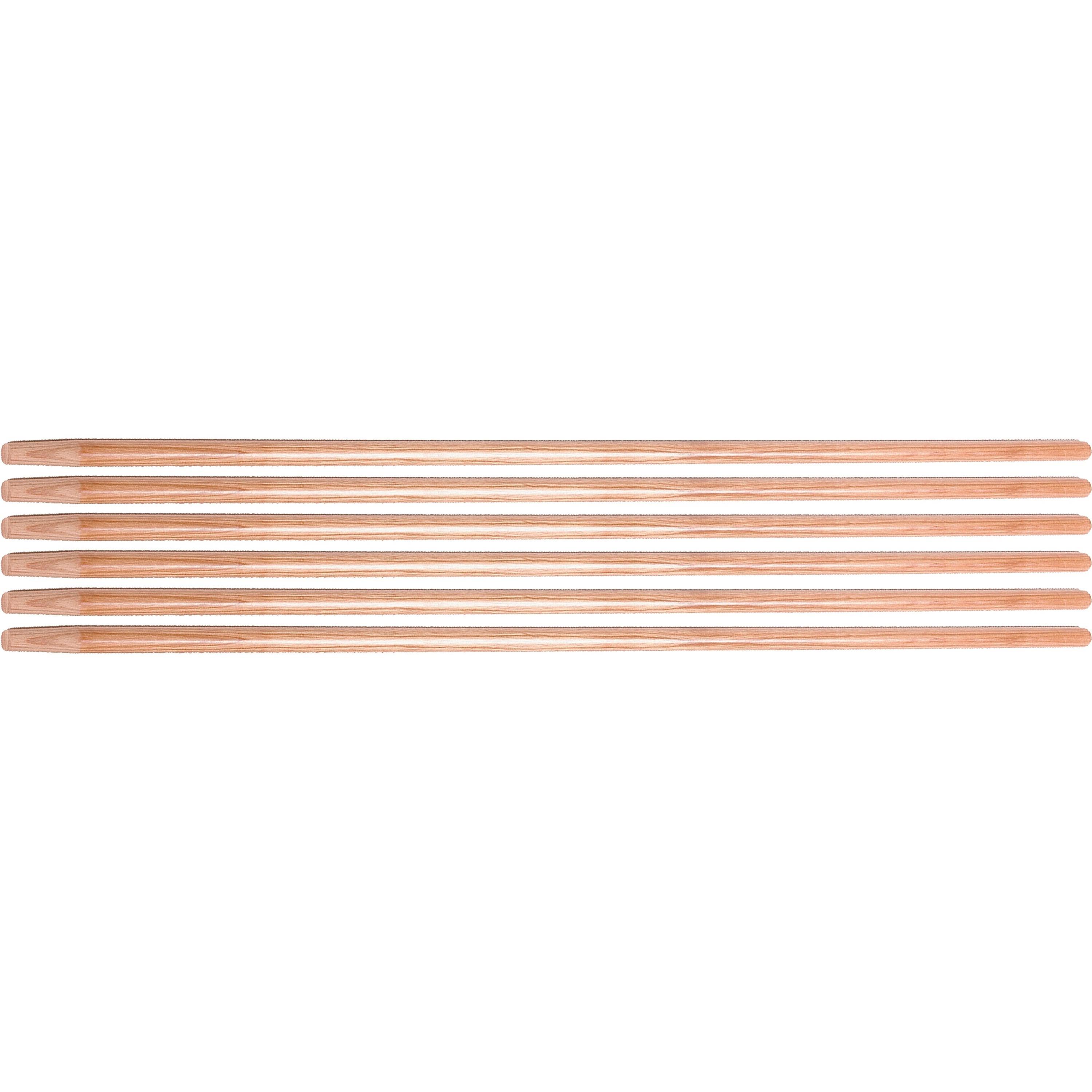 Ettore Floor Squeegee Wooden Pole Handle, 54" (Pack of 12)