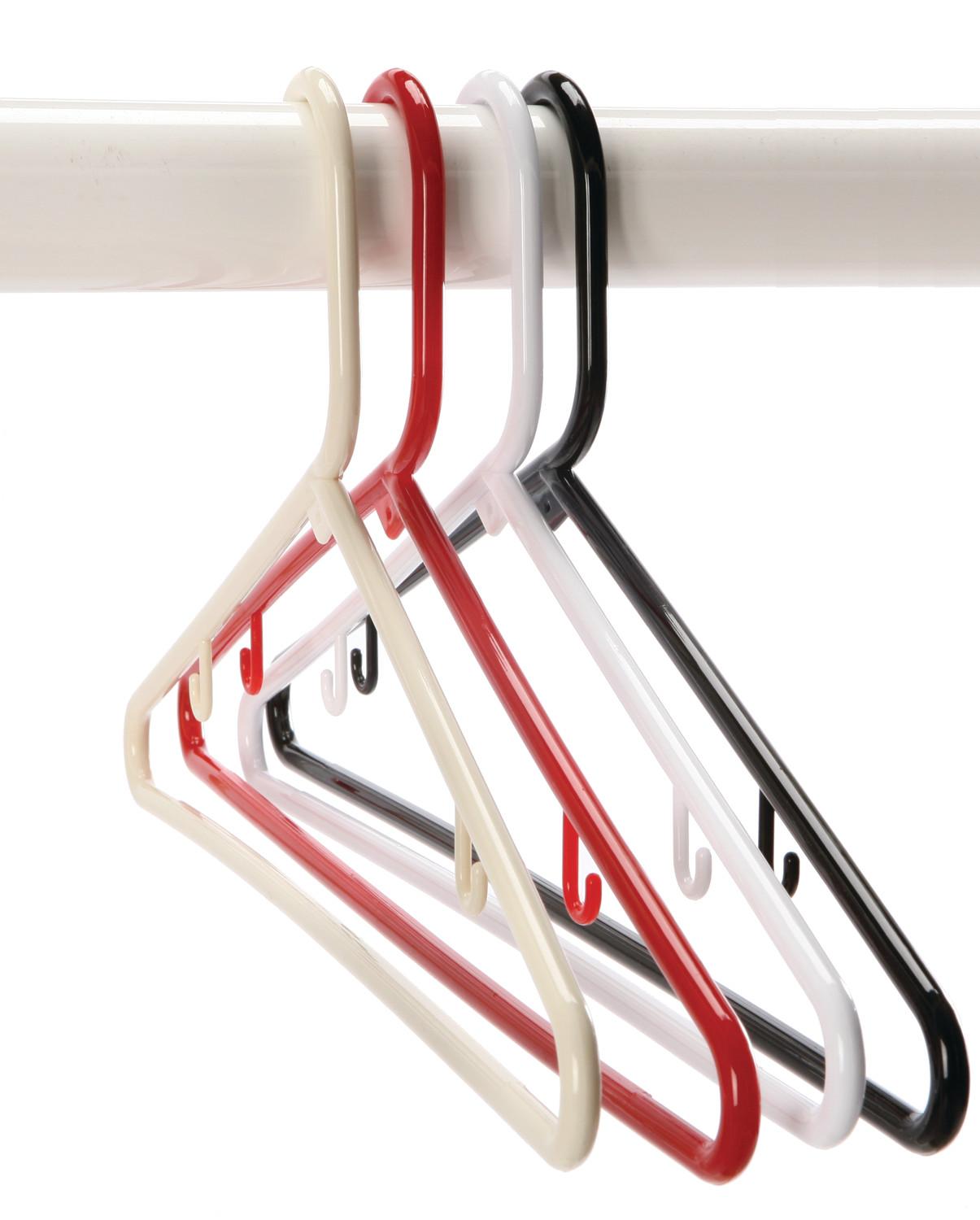 Direct Supply® Plastic Hangers, 144/Case - Hanger Color: Ivory