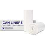 Inteplast Group High-Density Can Liner, 36"x58", 55 Gallon, Medium Grade, 11 Microns, Clear, Case of 200