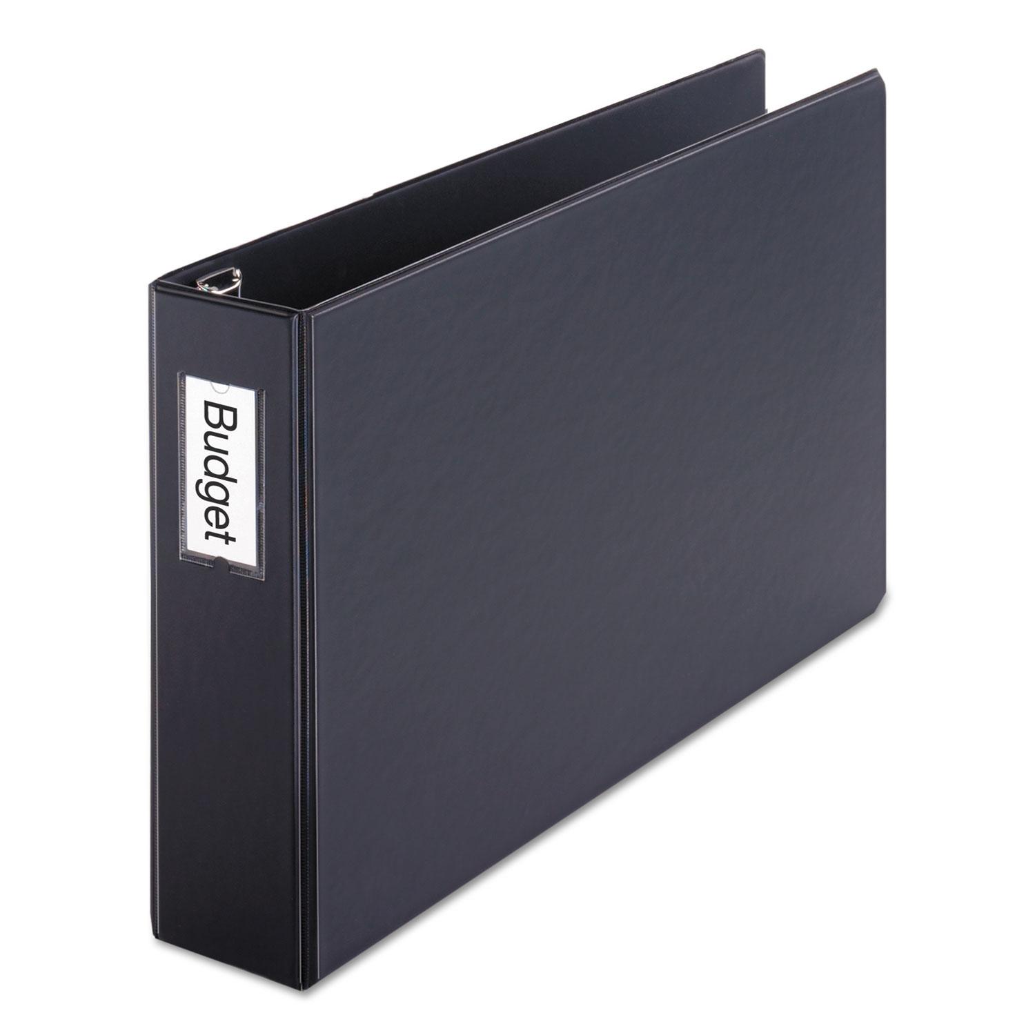 Cardinal® Premier Easy Open 11 x 17 Locking Slant-D Ring Binder, 3" Cap, Black