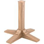 Maxwell Thomas® Maple Colonnade Table Base for 42" Tabletops, 48" Tabletops, and 30" Square-to-Round Tabletops - Base Finish: Solar Oak Maple