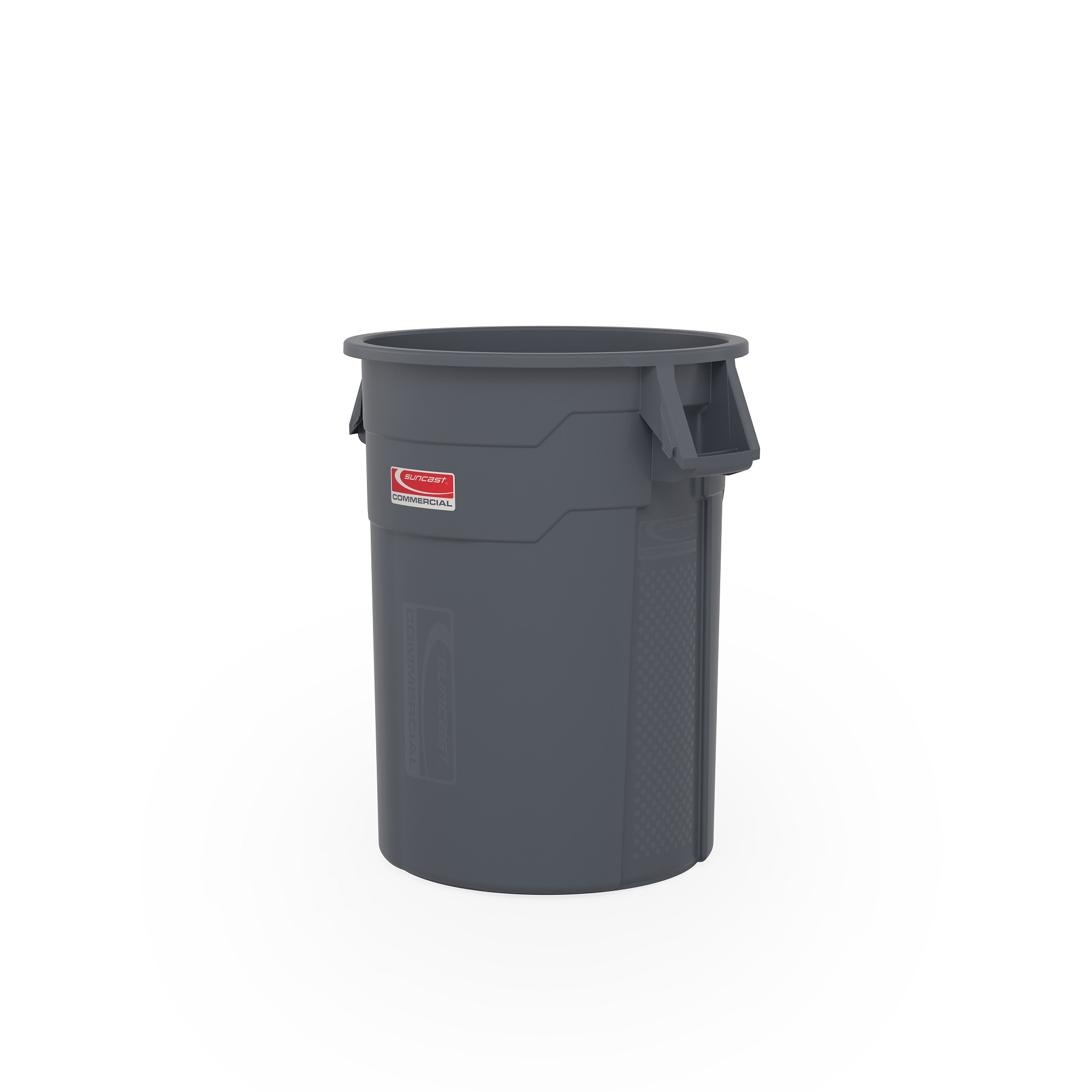 Suncast Commercial® 32 gallon Utility Trash Can - Gray (39DVF) | Direct ...