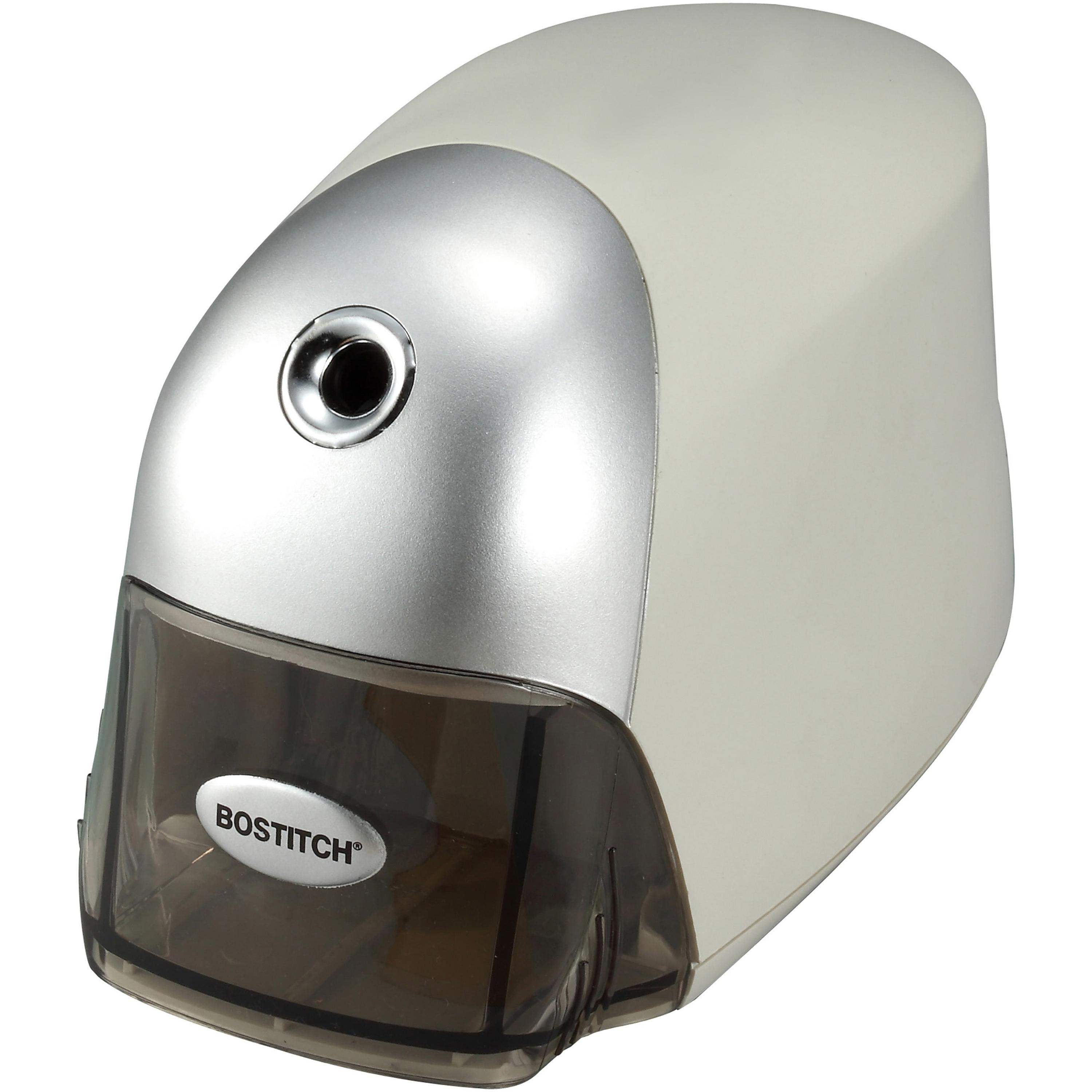 Pencil Sharpener, Electric, Tip Saver, 4"x7-1/2"x5", Gray