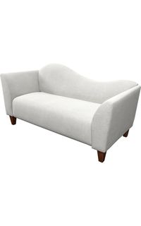 Quick-Ship Levelland Asymmetrical Loveseat in Dual Fabric