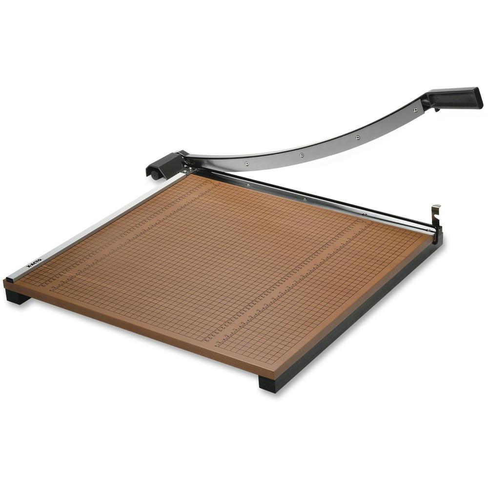 Paper Trimmer, 18", 18 Sheet Cap, 24"x24", Brown/Black