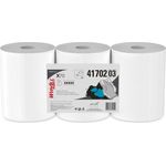 WypAll® X70 Cloths, Center-Pull, 9 4/5 x 13 2/5, White, 275/Roll, 3 Rolls/Carton