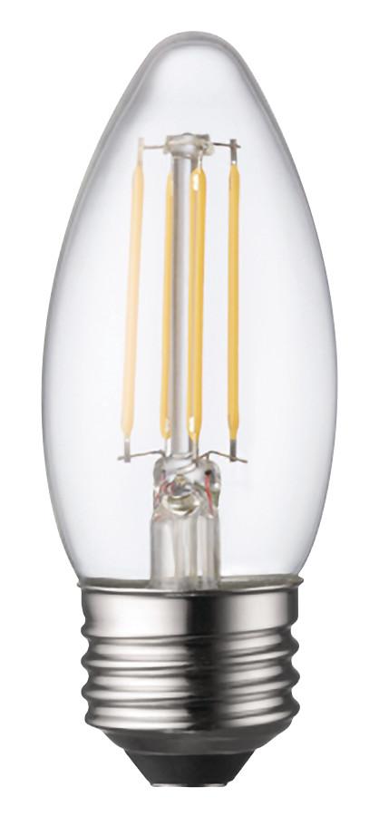 Clear Torpedo LED 5 watts 2700 Kelvin Medium Base Filament Dimmable Equivelent to 60 watts
