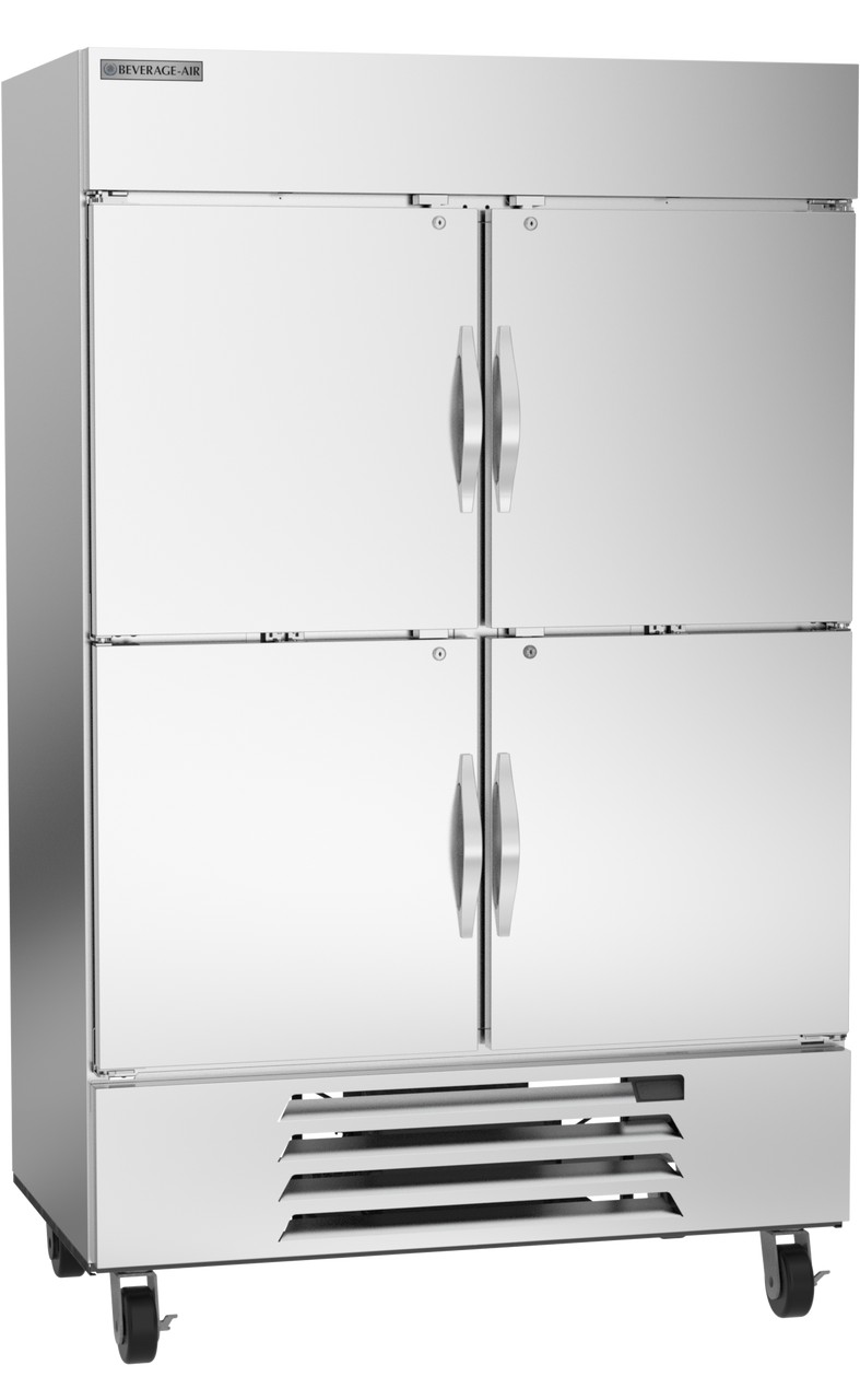 Beverage Air - HBF49HC-1-HS Horizon Series - Bottom Mount Reach In Freezer - 2 Door - Half Solid Doors - 49 Cu. Ft.