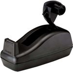 Scotch® Deluxe Desktop Tape Dispenser, Attached 1" Core, Heavily Weighted, Black