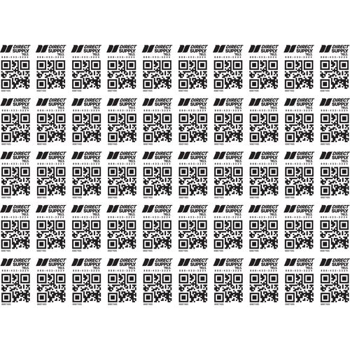 TELS Asset Tag QR Codes, 1.5 x 1, 5 Sheets of 50 Tags (3CY3D)