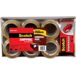 Scotch® 3750 Commercial Performance Packaging Tape, 1.88" x 54.6yds, Clear, 12/Pack